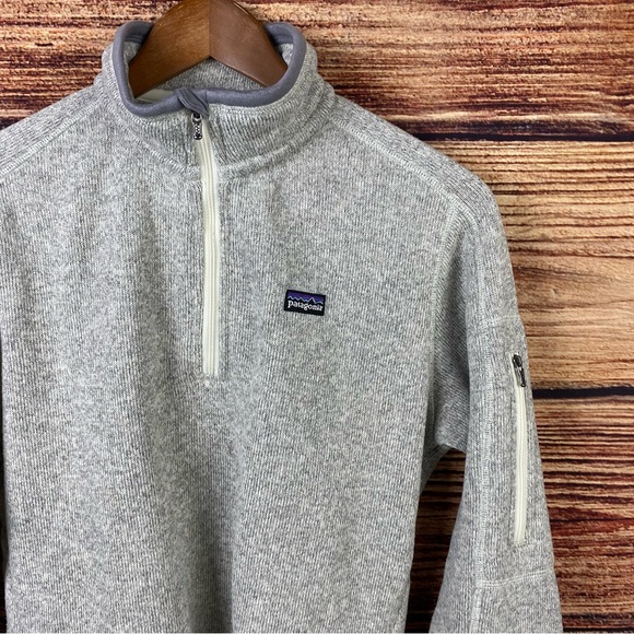 Vintage Patagonia Birch White Better Sweater 1/4 Zip - Picture 2 of 7